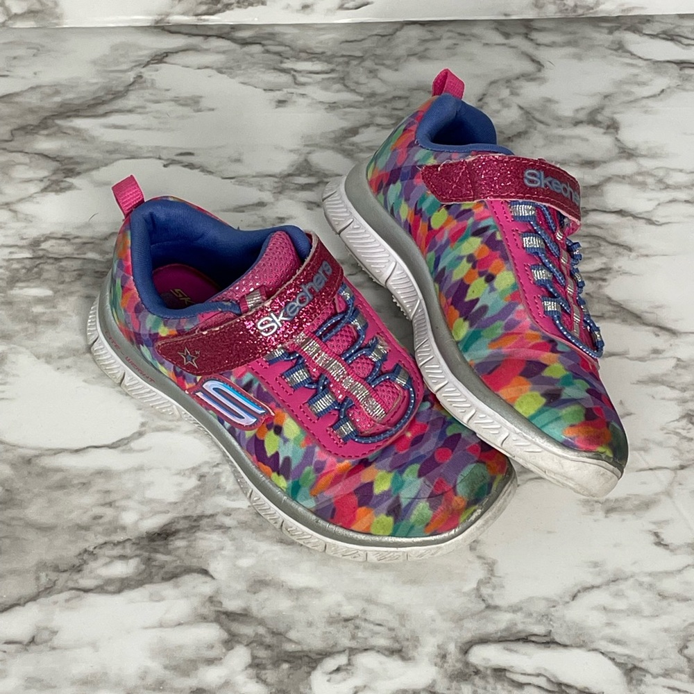 Girls Rainbow Skechers